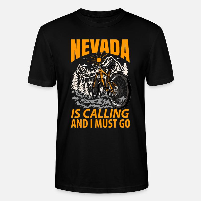 Nevada wurzel geschenk - Stanley/Stella Unisex Bio-T-Shirt CRAFTER - Schwarz
