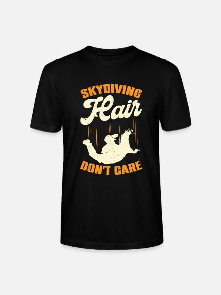 Skydiving Skydiving Skydiver Gift - Stanley/Stella CRAFTER Unisex Organic T-Shirt - black