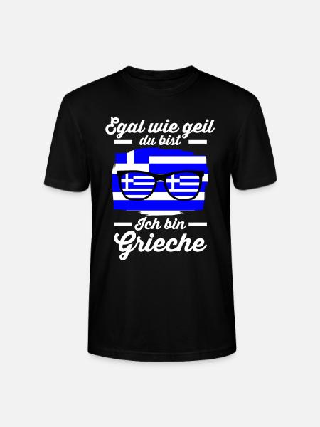 Grieche Griechisches Griechenland - Stanley/Stella Unisex Bio-T-Shirt CRAFTER - Schwarz