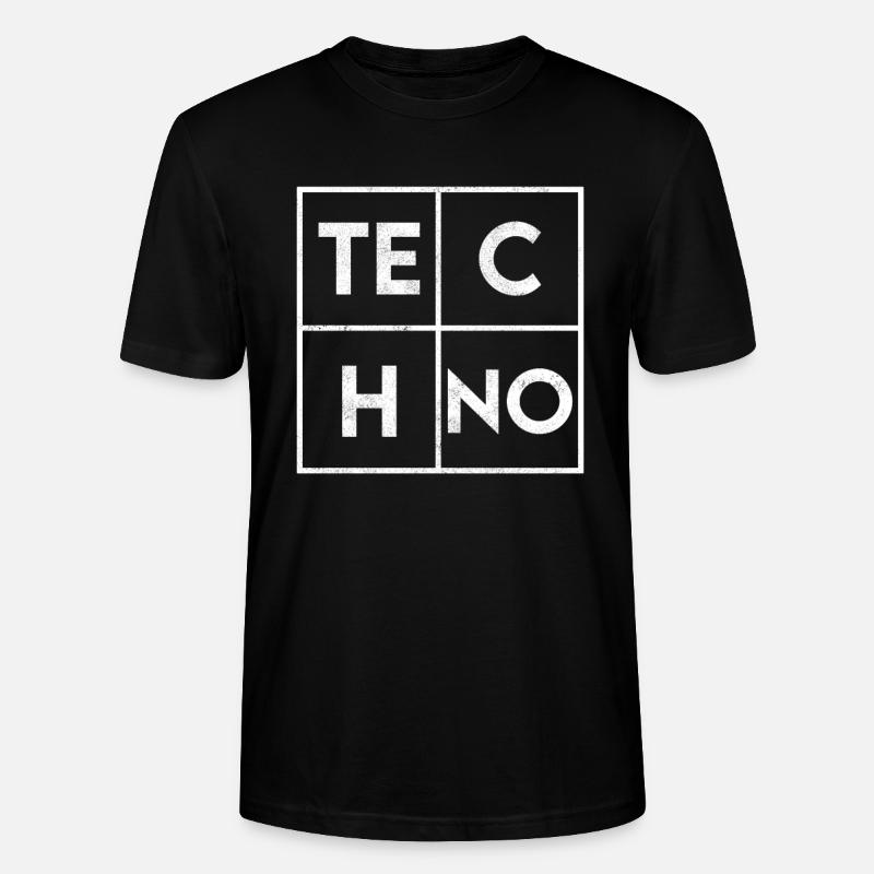 Techno - T-shirt bio CRAFTER Stanley Stella Unisexe - noir