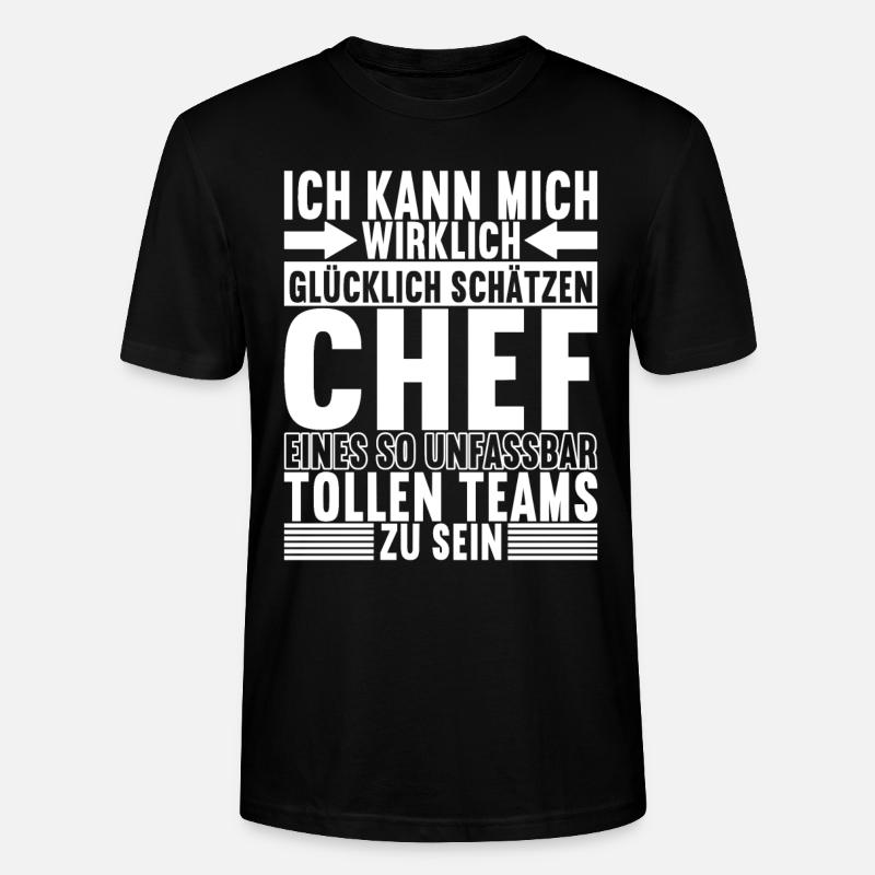 Abteilungsleiter Chef - Stanley/Stella Unisex Bio-T-Shirt CRAFTER - Schwarz