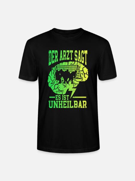 Eishockey Lustig - Stanley/Stella Unisex Bio-T-Shirt CRAFTER - Schwarz