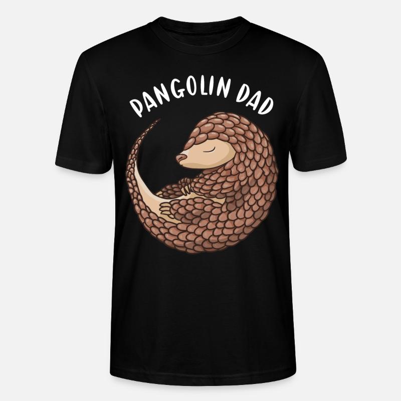 Pangolin Dad Pangolin - Stanley/Stella Unisex Bio-T-Shirt CRAFTER - Schwarz
