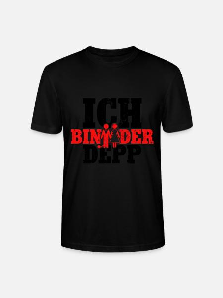 Ich bin der Depp Bräutigam - Stanley/Stella Unisex Bio-T-Shirt CRAFTER - Schwarz