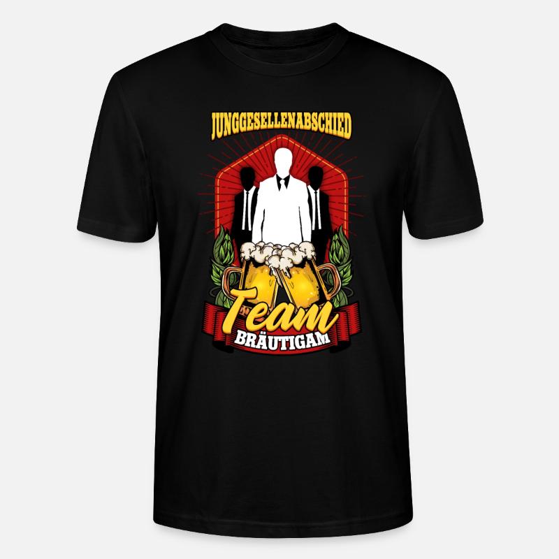 Junggesellenabschied Team Bräutigam - Stanley/Stella Unisex Bio-T-Shirt CRAFTER - Schwarz