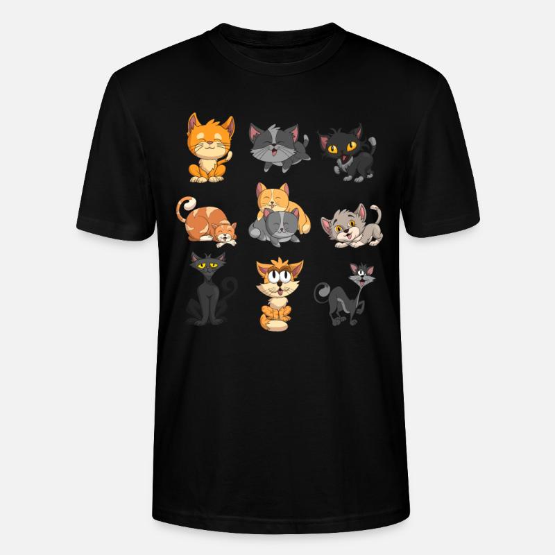 Chat - T-shirt bio CRAFTER Stanley Stella Unisexe - noir