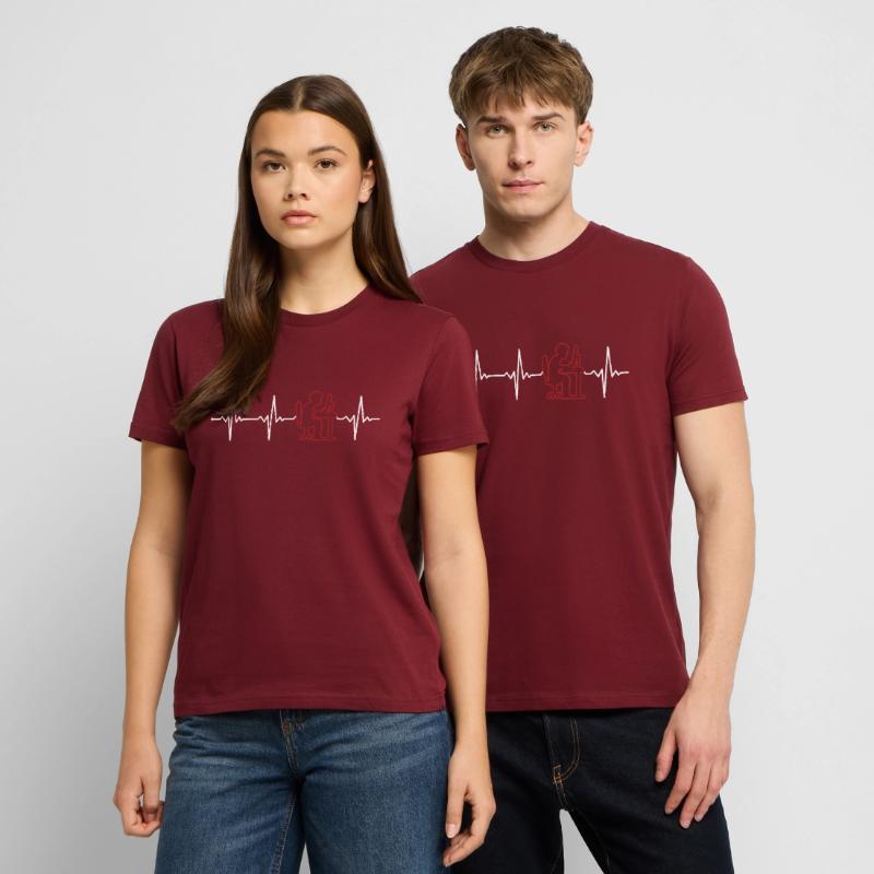 Programmer Heartbeat Engineer Full Stack Software Stanley/Stella CRAFTER Unisex Organic T-Shirt