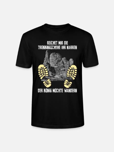 Sächsische Schweiz Wanderschuhe Wandern - Stanley/Stella Unisex Bio-T-Shirt CRAFTER - Schwarz