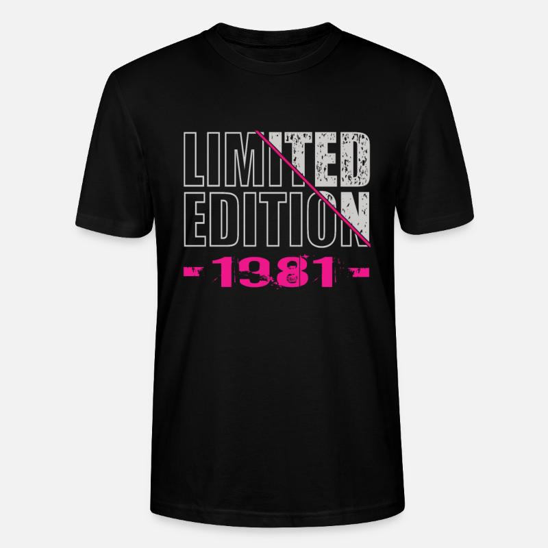 Édition limitée 1981 - T-shirt bio CRAFTER Stanley Stella Unisexe - noir