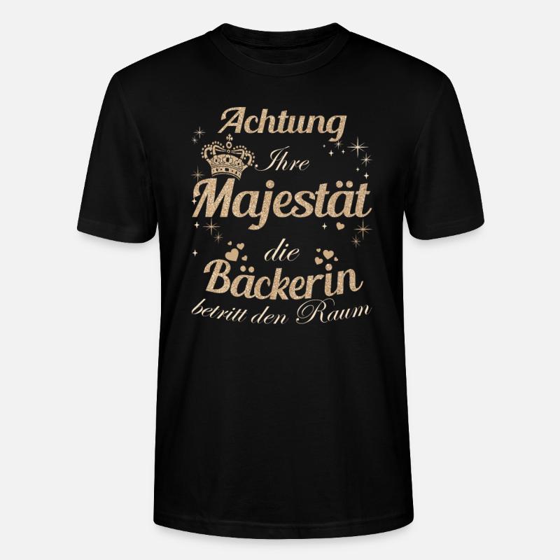 Baker Femmes Majesté Dames Baker - T-shirt bio CRAFTER Stanley Stella Unisexe - noir