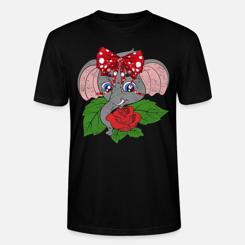 Elefant - Stanley/Stella Unisex Bio-T-Shirt CRAFTER - Schwarz