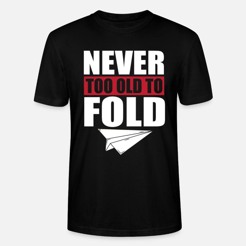 Plis de plan en papier - T-shirt bio CRAFTER Stanley Stella Unisexe - noir