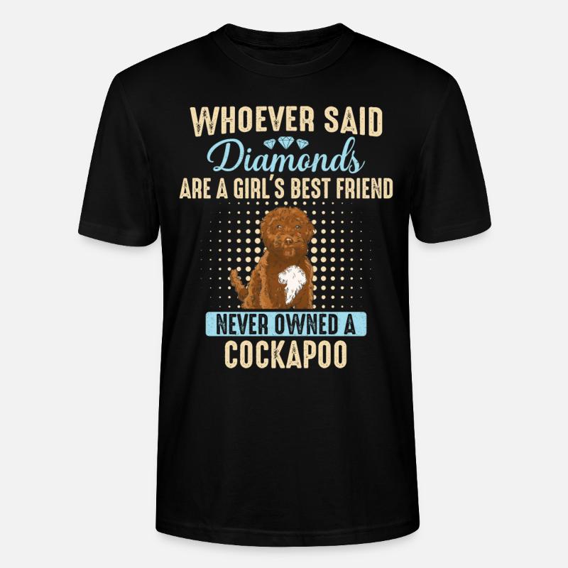 Cockapoo Chien - T-shirt bio CRAFTER Stanley Stella Unisexe - noir