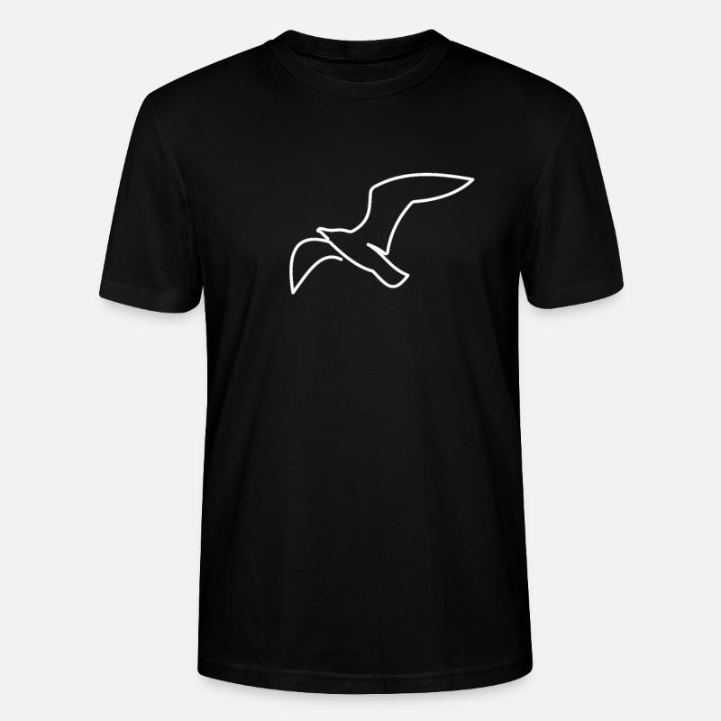 Maritim Meer Möwe - Stanley/Stella Unisex Bio-T-Shirt CRAFTER - Schwarz
