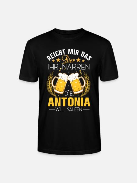 Antonia Spruch Bier - Stanley/Stella Unisex Bio-T-Shirt CRAFTER - Schwarz