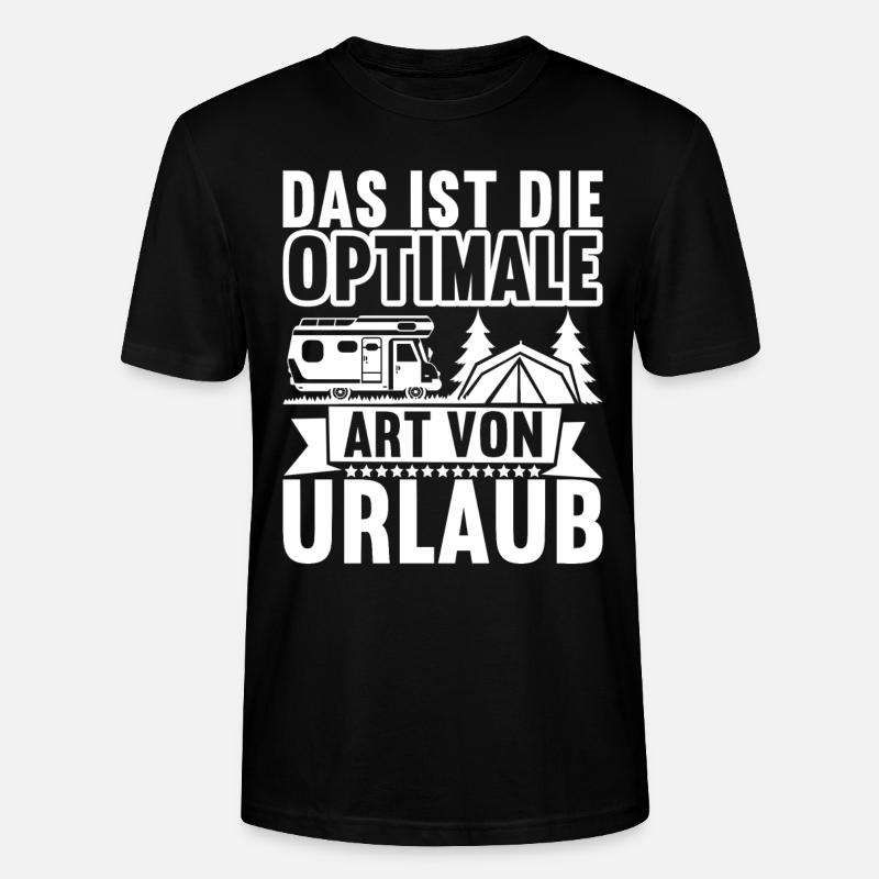 Camping Wohnmobil - Stanley/Stella Unisex Bio-T-Shirt CRAFTER - Schwarz