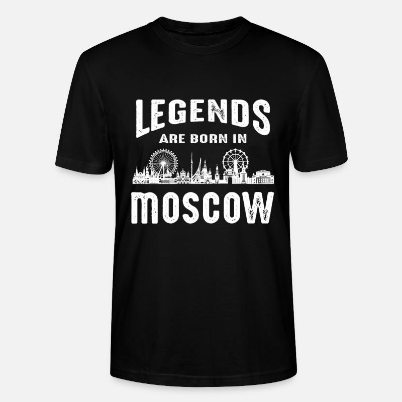 Moscou Légendes Russie Skyline - T-shirt bio CRAFTER Stanley Stella Unisexe - noir