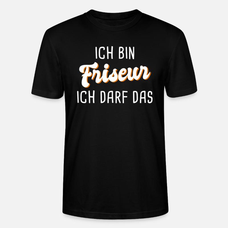 Friseur - Stanley/Stella Unisex Bio-T-Shirt CRAFTER - Schwarz