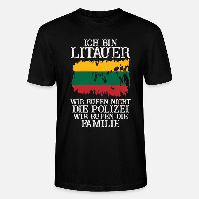 Litauen Litauer Litauisches - Stanley/Stella Unisex Bio-T-Shirt CRAFTER - Schwarz