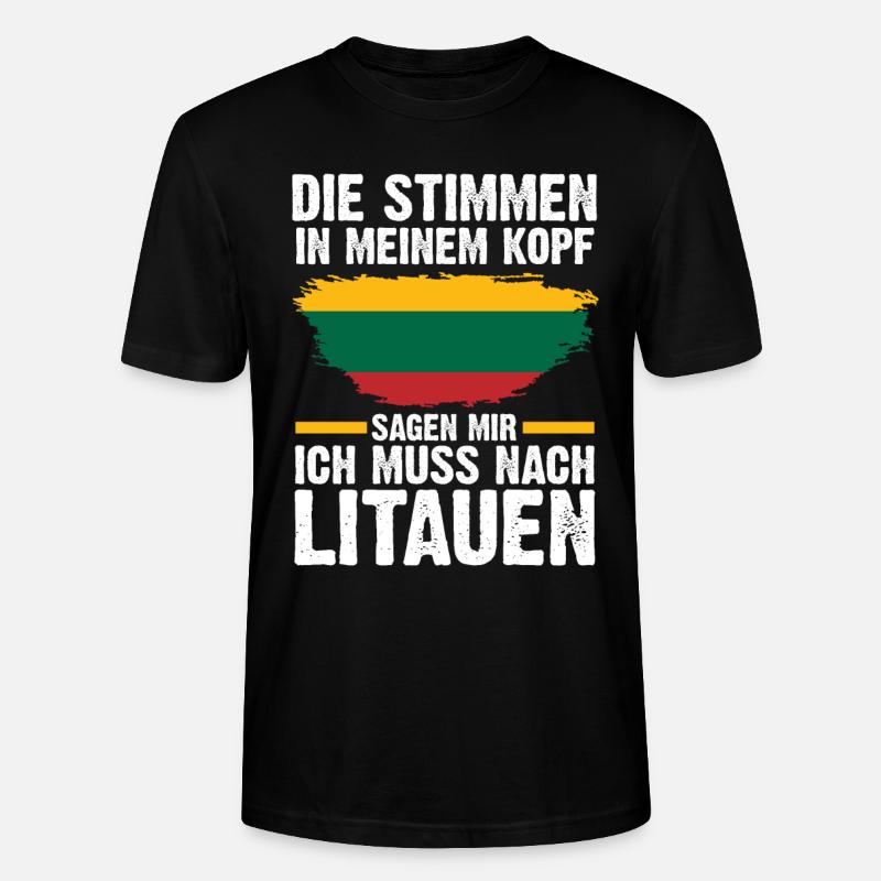 Litauen Litauer Litauisches - Stanley/Stella Unisex Bio-T-Shirt CRAFTER - Schwarz