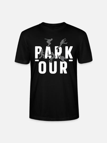 Parkour Freies Laufen Traceur Freestyle Sport - Stanley/Stella Unisex Bio-T-Shirt CRAFTER - Schwarz