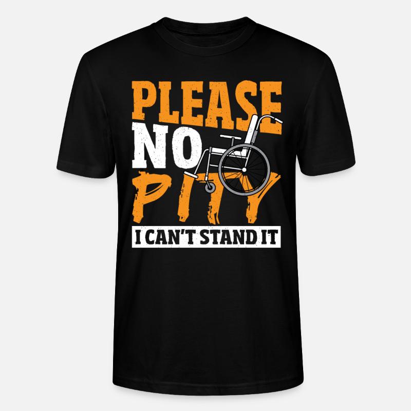Conception paraplégique pour un - T-shirt bio CRAFTER Stanley Stella Unisexe - noir