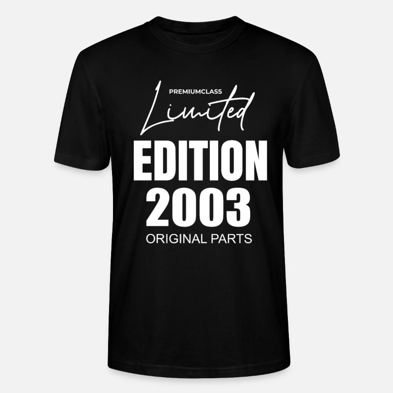 Édition limitée 2003 - T-shirt bio CRAFTER Stanley Stella Unisexe - noir
