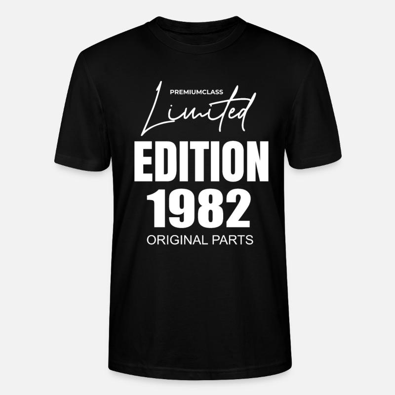 Édition limitée 1982 - T-shirt bio CRAFTER Stanley Stella Unisexe - noir