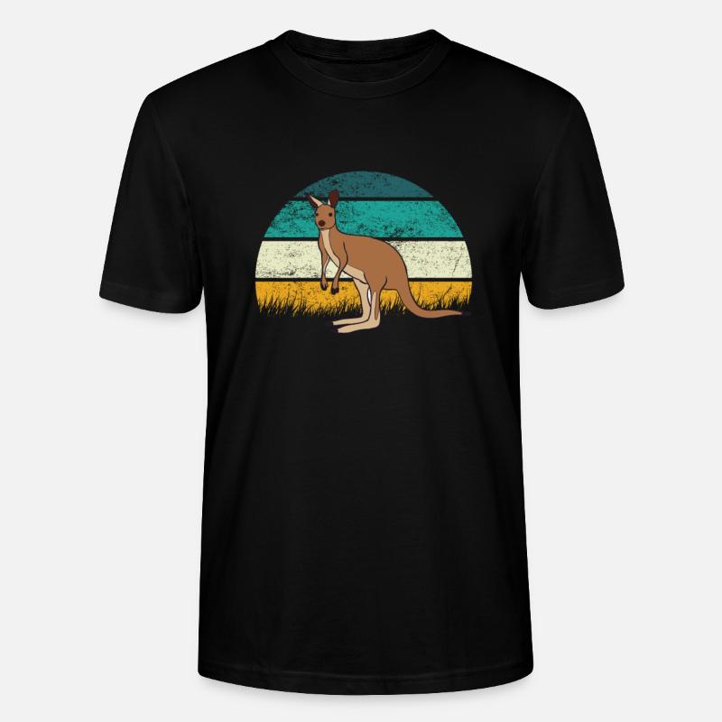 Känguru - Stanley/Stella Unisex Bio-T-Shirt CRAFTER - Schwarz