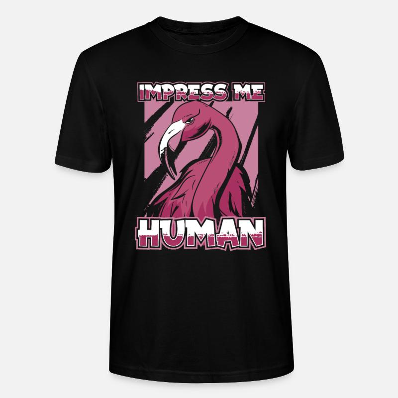 Flamingo - Stanley/Stella Unisex Bio-T-Shirt CRAFTER - Schwarz