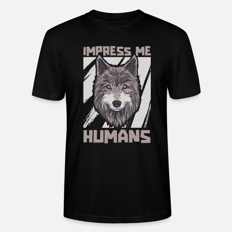 Wolf - Stanley/Stella Unisex Bio-T-Shirt CRAFTER - Schwarz