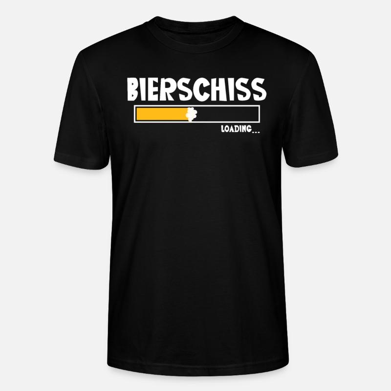 Bierschiss Loading Bier - Stanley/Stella Unisex Bio-T-Shirt CRAFTER - Schwarz