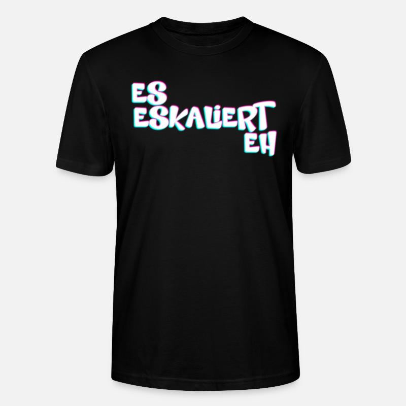 Es Eskaliert Eh Techno Rave - Stanley/Stella Unisex Bio-T-Shirt CRAFTER - Schwarz