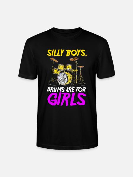 Drums Drummer Gift - Stanley/Stella CRAFTER Unisex Organic T-Shirt - black