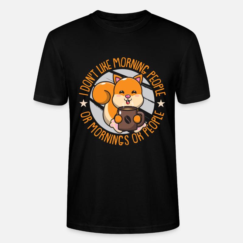 Eichhörnchen - Stanley/Stella Unisex Bio-T-Shirt CRAFTER - Schwarz