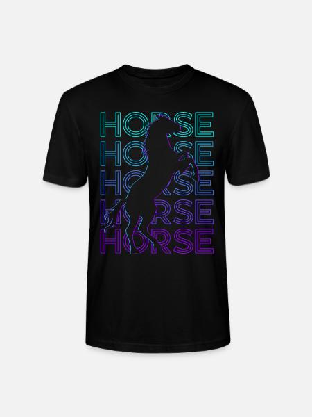 Cheval Rétro - T-shirt bio CRAFTER Stanley Stella Unisexe - noir