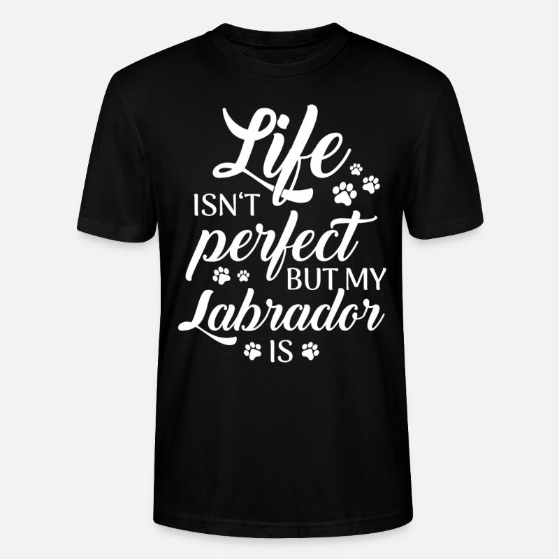 Labrador Hund - Stanley/Stella Unisex Bio-T-Shirt CRAFTER - Schwarz