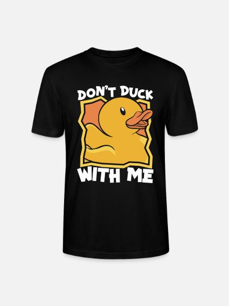Rubber Ducks Bathroom Yellow Duck - Stanley/Stella CRAFTER Unisex Organic T-Shirt - black