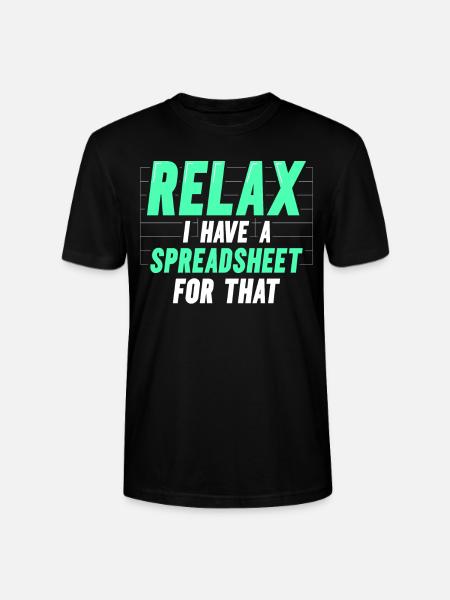 Relax I have a spreadsheet for this - Stanley/Stella CRAFTER Unisex Organic T-Shirt - black