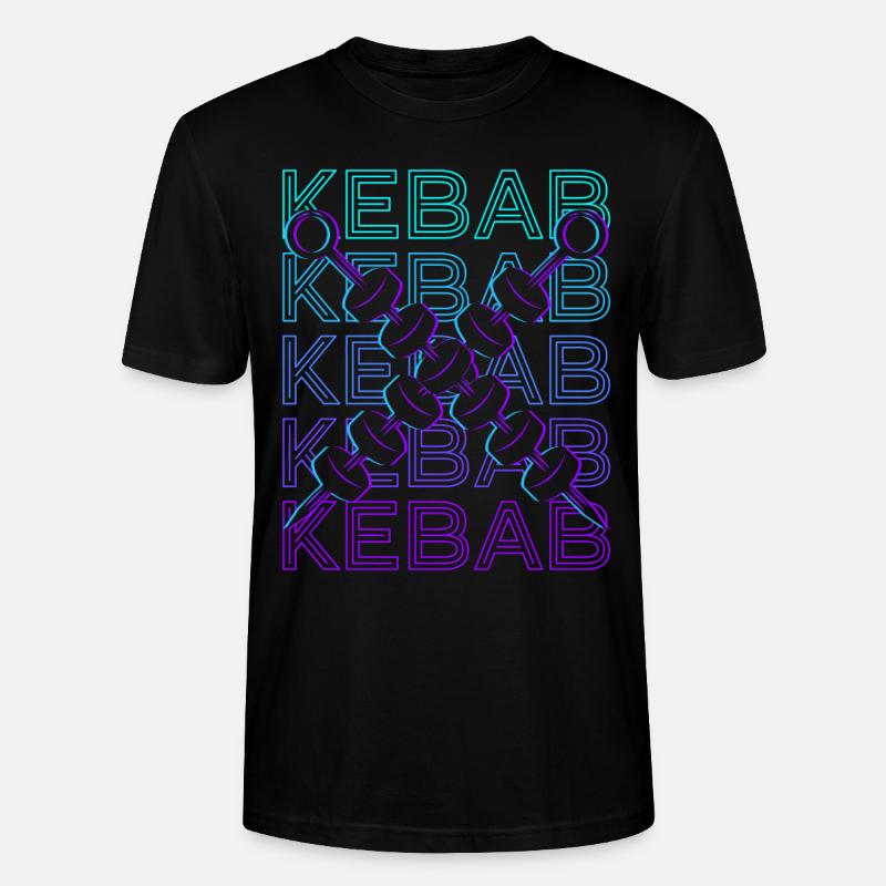 Doner kebab kebab kebab rétro - T-shirt bio CRAFTER Stanley Stella Unisexe - noir