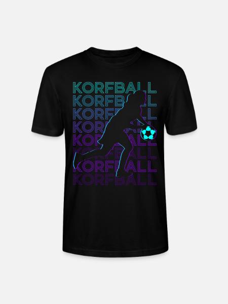 Korfball Player Retro - Stanley/Stella CRAFTER Unisex Organic T-Shirt - black