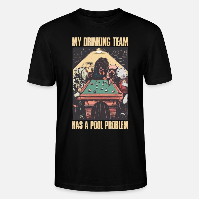 Pool Problem Billard Geschenk - Stanley/Stella Unisex Bio-T-Shirt CRAFTER - Schwarz