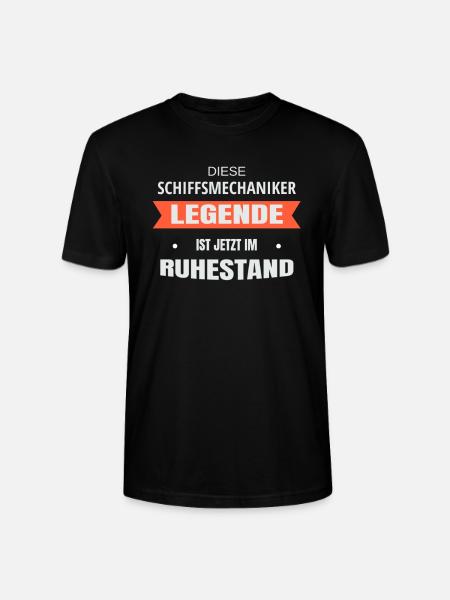 Rente Ruhestand Pension Schiffsmechaniker - Stanley/Stella Unisex Bio-T-Shirt CRAFTER - Schwarz
