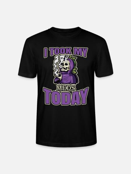 I Took My Meds Today - Stanley/Stella CRAFTER Unisex Organic T-Shirt - black