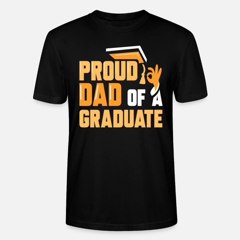 Fier père d’un diplômé diplômé - T-shirt bio CRAFTER Stanley Stella Unisexe - noir