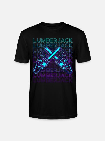Lumberjack Lumberjack Retro - Stanley/Stella CRAFTER Unisex Organic T-Shirt - black