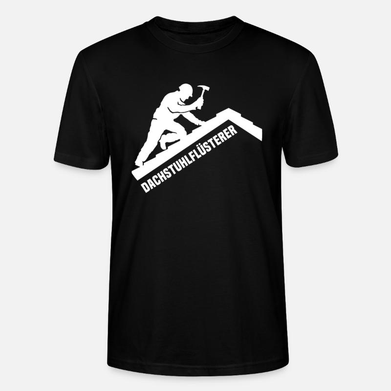 Dachdecker Sprüche Dachdecken - Stanley/Stella Unisex Bio-T-Shirt CRAFTER - Schwarz
