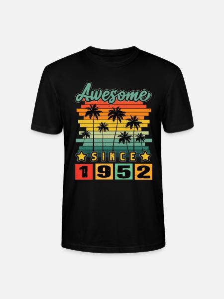 Awesome Since 1952 - Stanley/Stella CRAFTER Unisex Organic T-Shirt - black