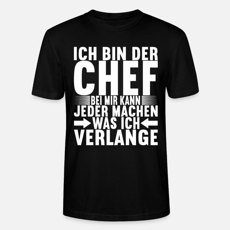 Abteilungsleiter Chef - Stanley/Stella Unisex Bio-T-Shirt CRAFTER - Schwarz