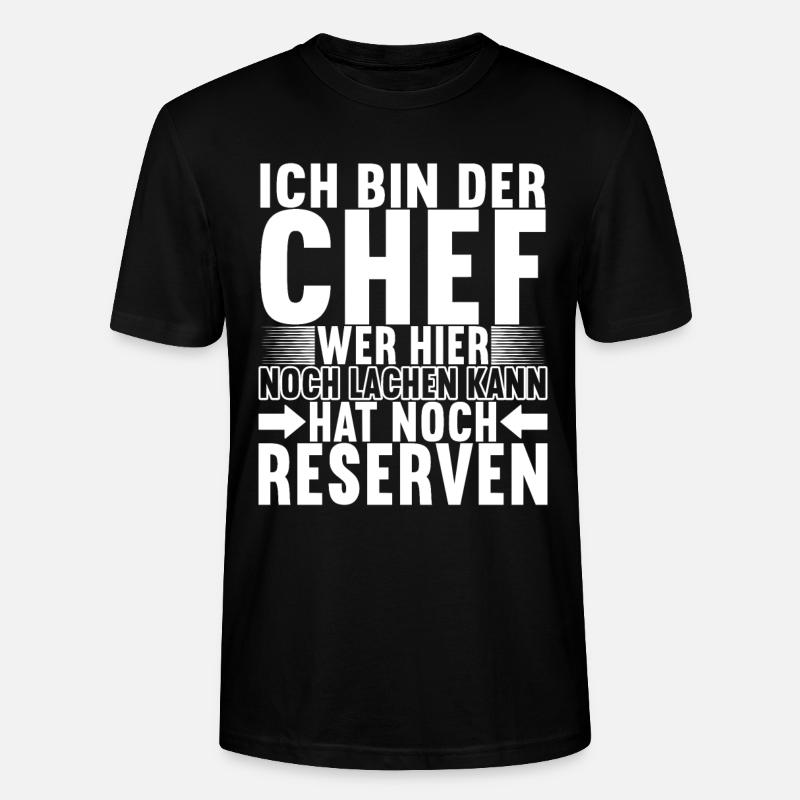 Abteilungsleiter Chef - Stanley/Stella Unisex Bio-T-Shirt CRAFTER - Schwarz